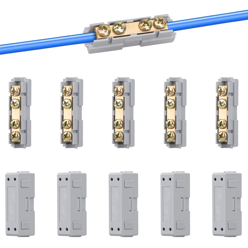 Linkstyle 10PCS 10 AWG Wire Connector Nut Kit, 60A Quick Wiring Connection Terminal, Splicing Quick Wiring Connection Terminal 10 AWG 60A