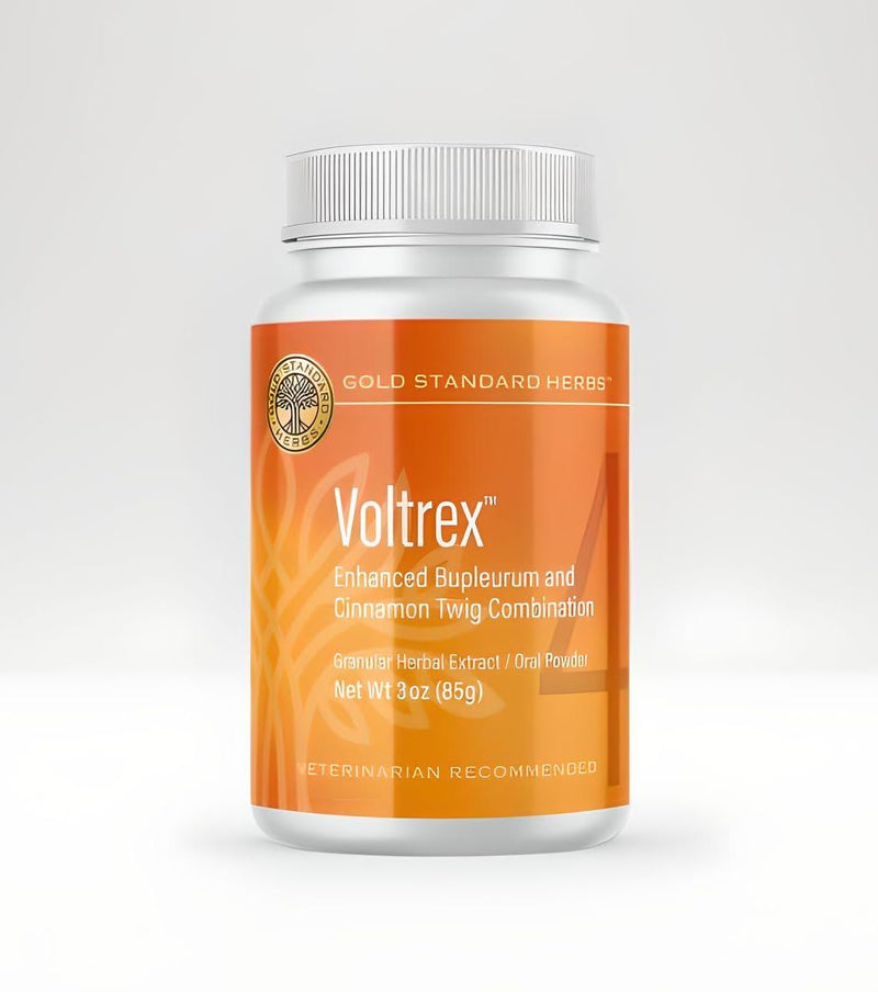 Voltrex Ligament and Spinal Cord Inflammation Relief for Dogs by Gold Standard Herbs, All Natural Bupleurum and Cinnamon Twig, 85 gram powder, White - PawsPlanet Australia