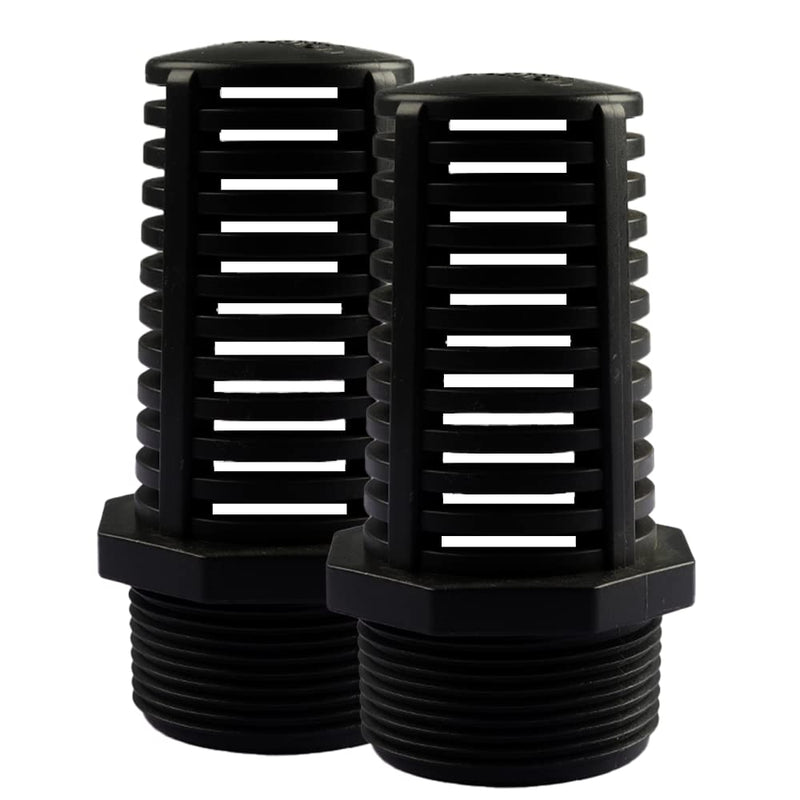 1 Inch Threaded Suction/Overflow Strainer, Screen Strainer 1 Inch (2 Pieces) 1"