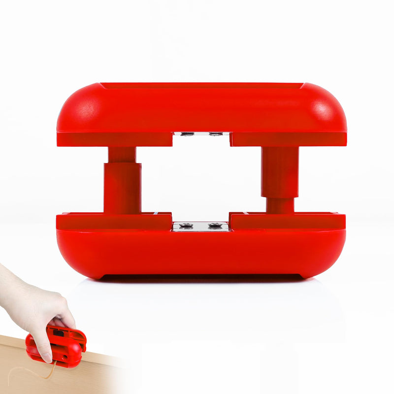 Edge Banding Trimmer, Edge Band Trimmer with Four Sharp Cutting Edges Tungsten Carbide Blades, Veneer Edge Trimmer for Woodworking Projects (Furniture and Cabinet Making), Trim in All Directions, Red