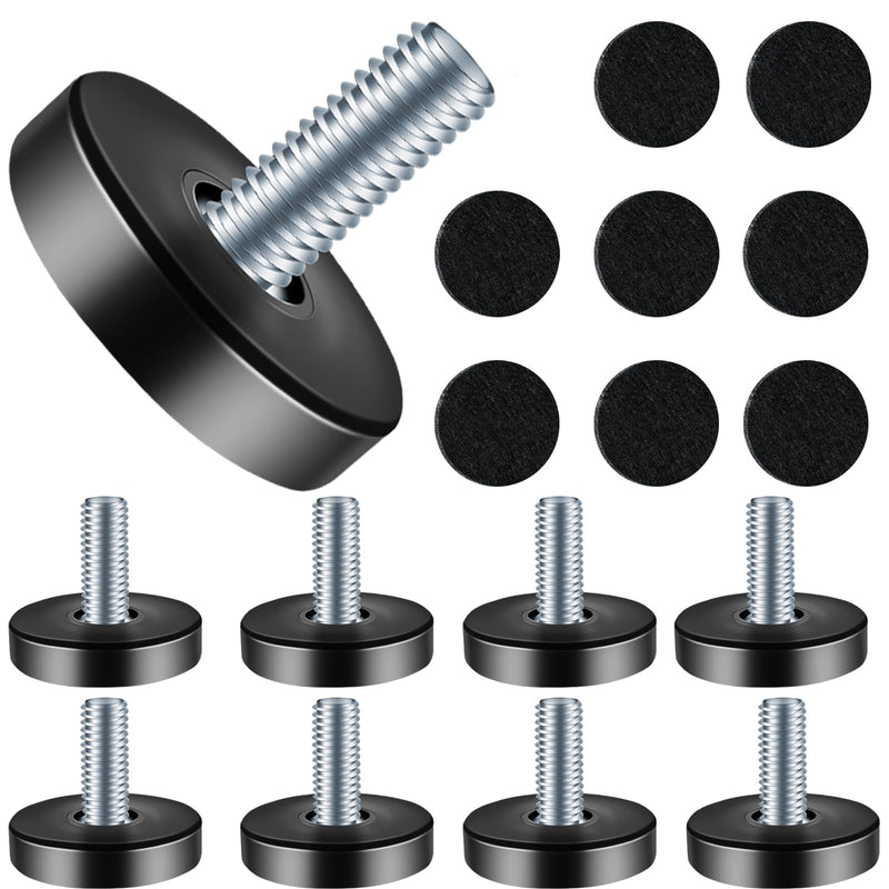8 PCS 1/4" Thread Furniture Feet Levelers,Adjustable Furniture feet,Thread Adjustable Furniture levelers Screw,Furniture Legs (8 PCS 1/4”Thread Stool Legs) 1/4 IN - 8 PCS