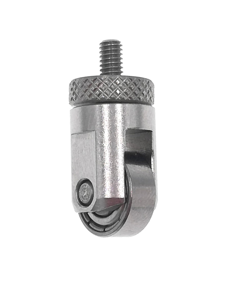 Roller Contact Point For Inch Dial Indicator Depth Gauge Tool 10mm Diameter Wheel 4-48 UNF Thread