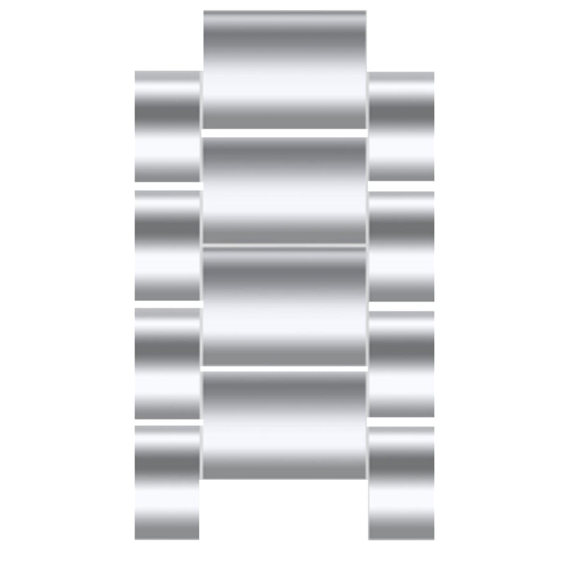GOLDTOLUCK Stainless Steel Band Link 20mm Silver
