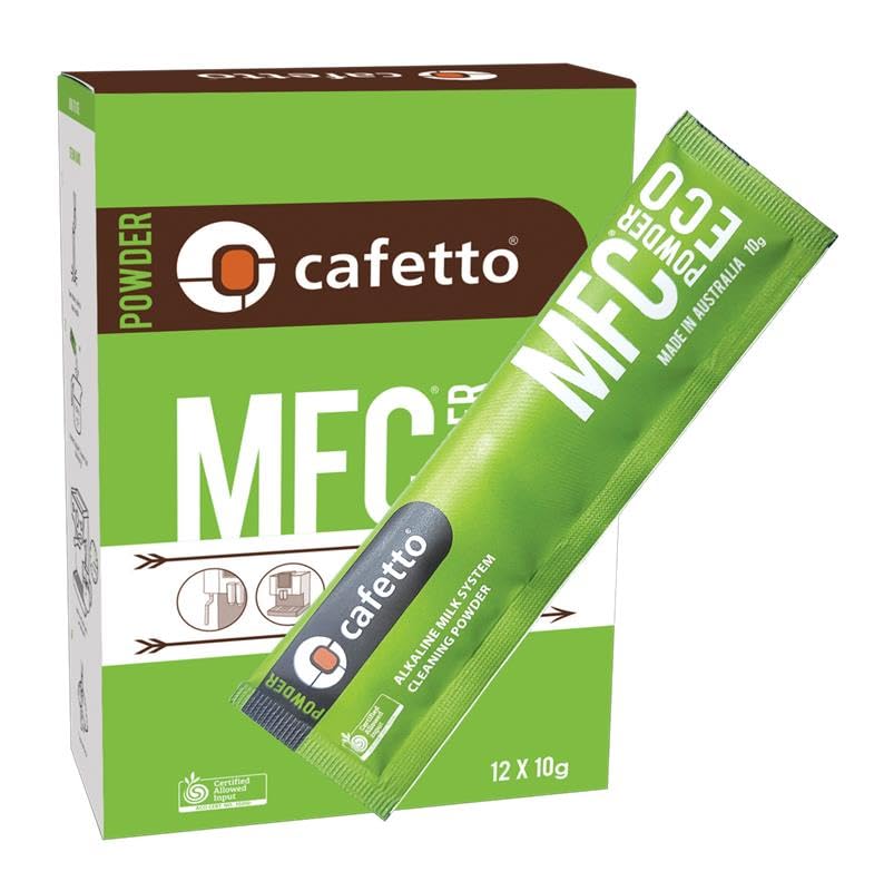 Alkaline Milk cleaner - MFC Powder Eco. Eco Friendly Alkaline cleaner for Espresso Machine Milk Systems. 12 Satchets.