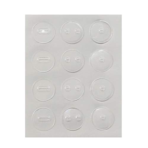 Locator Dots & Dashes - Raised Tactile Dots & Dashes Computer Gaming Keyboard Location Learning Stickers – 12 Pack, Clear, Single Dots x 4, Double Dots x 4, Dashes x 4, Made in USA - NewNest Australia