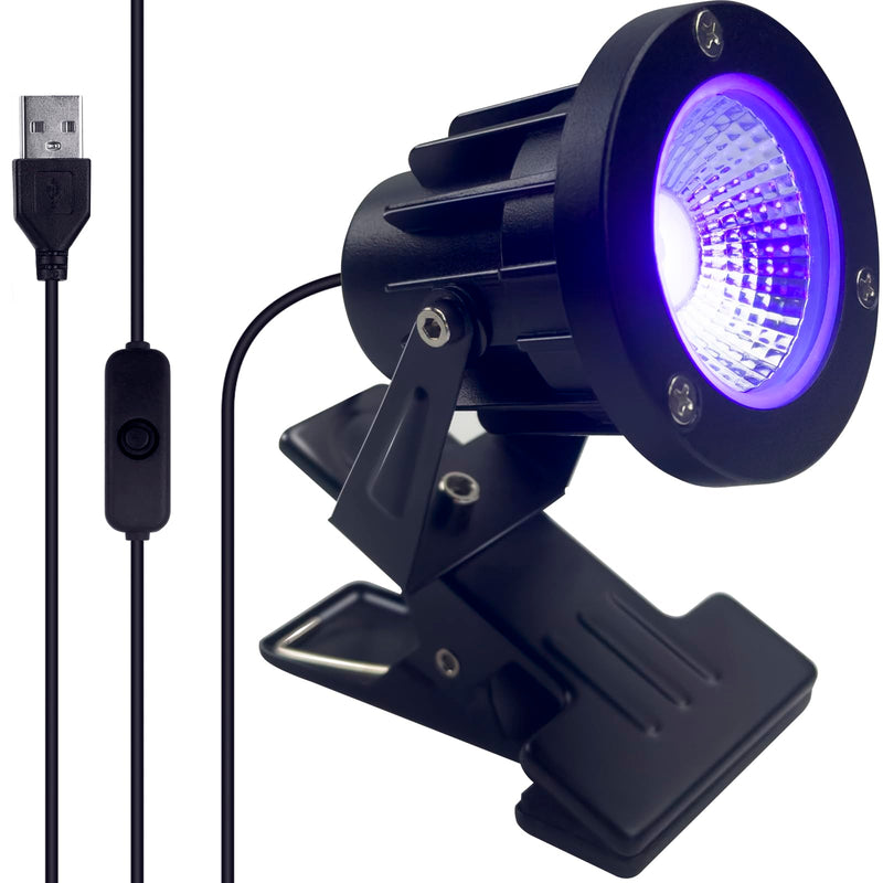 Black Light 13W 6ft UV Light Lamp, IP65 Clip on Lamp UV Resin Lights, for Fluorescent Tapestry Poster Body Paint Glow Party (1) 1