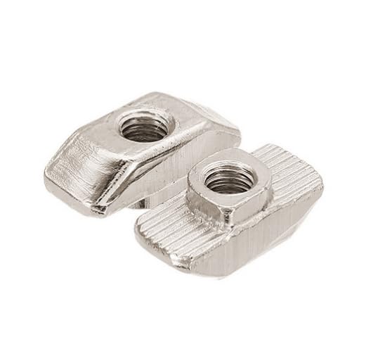 4040 Series M6 T Nuts T-Slot Nut Hammer Head Fastener -Plated Carbon Steel Sliding T Nuts for Aluminum Profile,20Pcs 4040M6(20)