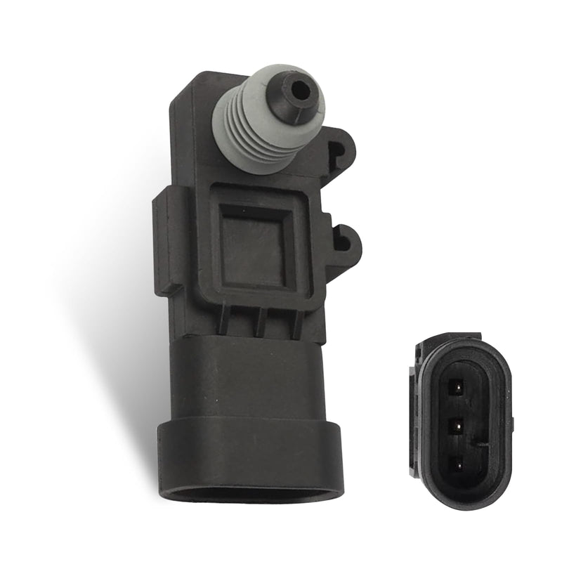 1 PC Automotive Fuel Tank Pressure Sensor, Vapor Vent Can Sensor, Fuel System Replacement Accessories, Compatible with Delphi 3rd Generation #16238399, 9377680, 09377680, 16196060 (Black)