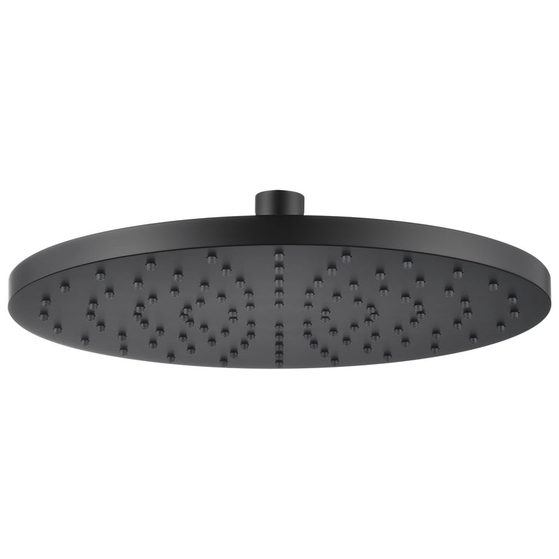 Rained Waterfall Shower Head 10-inch Large Overhead Showerhead High Flow 2.5 GPM with Adjustable Swivel Ball Joint, Matte Black SH001MB-D10 1 Pack