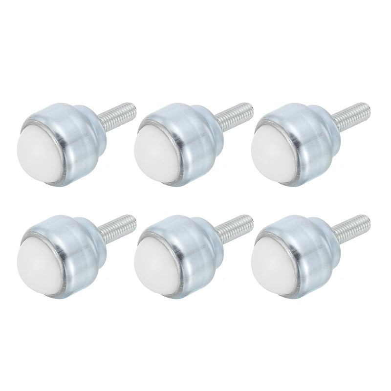 PATIKIL 1" Roller Ball Transfer Bearing, 6 Pcs Round Ball Unit Nylon, Carbon Steel Casters for Conveyor Roller Stand Transmission Furniture