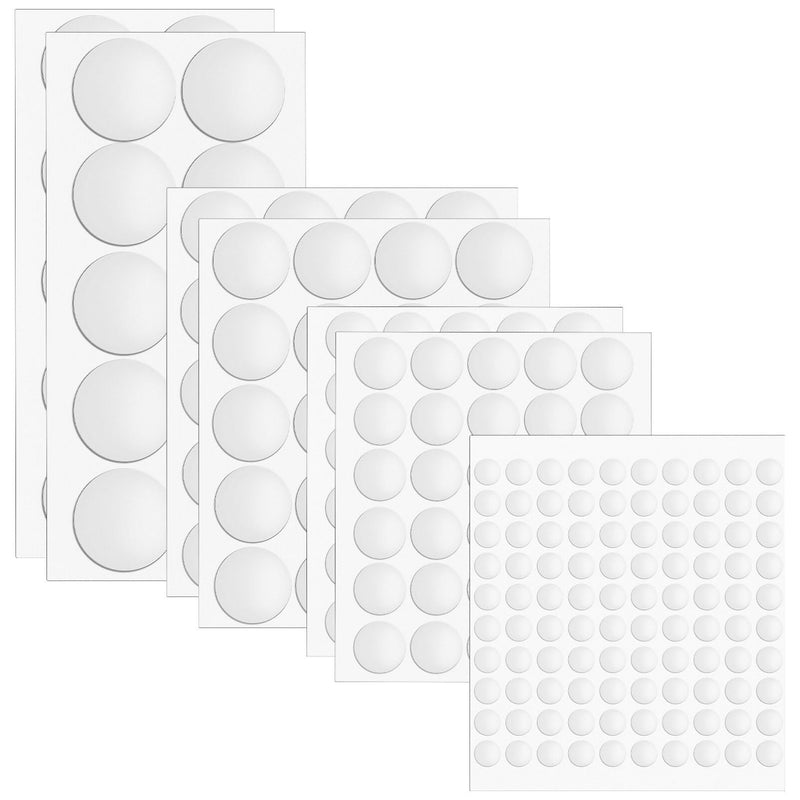 Double Sided Sticky Dot Stickers Removable Round Clear Tack No Trace Sticky Waterproof Small Stickers 204Pcs