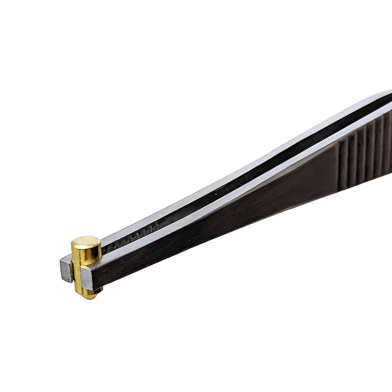 Lock Pinning Tweezers - Grooved Tip for Easy Pin Loading and Cylinder Rebuilding - Ideal for Rekeying Kits, Locksmith Services and DIY Projects.