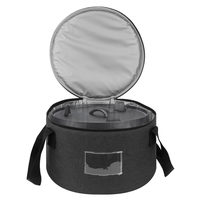 Dutch Oven Carry Bag for 10 Inch Cast Iron Casserole Carrier - Dark Grey