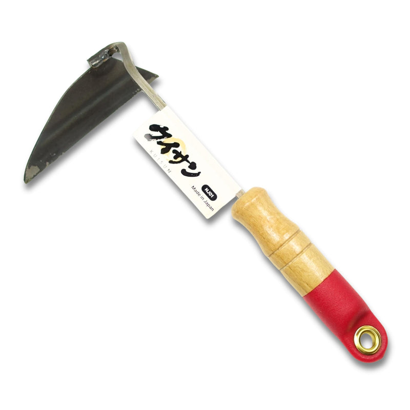 Japanese Weeding Sickle Nejiri Gama - 11 inch Compact & Sharp Hand Hoe for Effortless Weed Removal in Gardening