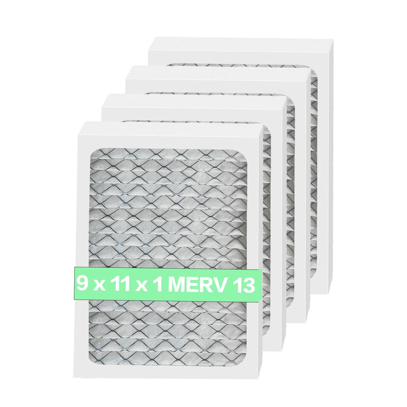 9 x 11 x 1 MERV 13 Replacement Dehumidifier Filter,Compatible with Santa Fe Compact70, Ultra70, Element, Compact2, UA 65H dehumidifier Models,9x11x1 dehumidifier Filter (4) 4