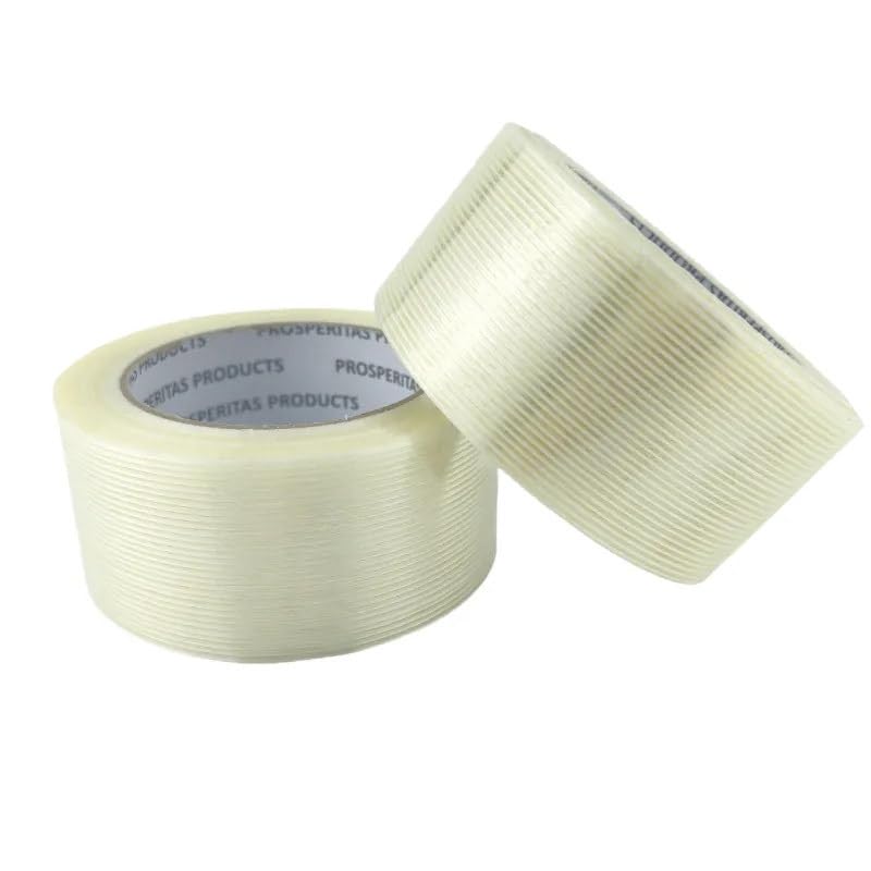Strapping Tape, 2 Roll 2 inch x 35 yds Packing Tape, Heavy Duty Transparent, Waterproof, Reinforced Fiberglass Tape #PackingTape #ShippingTape #PackagingTape #StrappingTape #BundlingTape 2-inch wide and 35 yards long