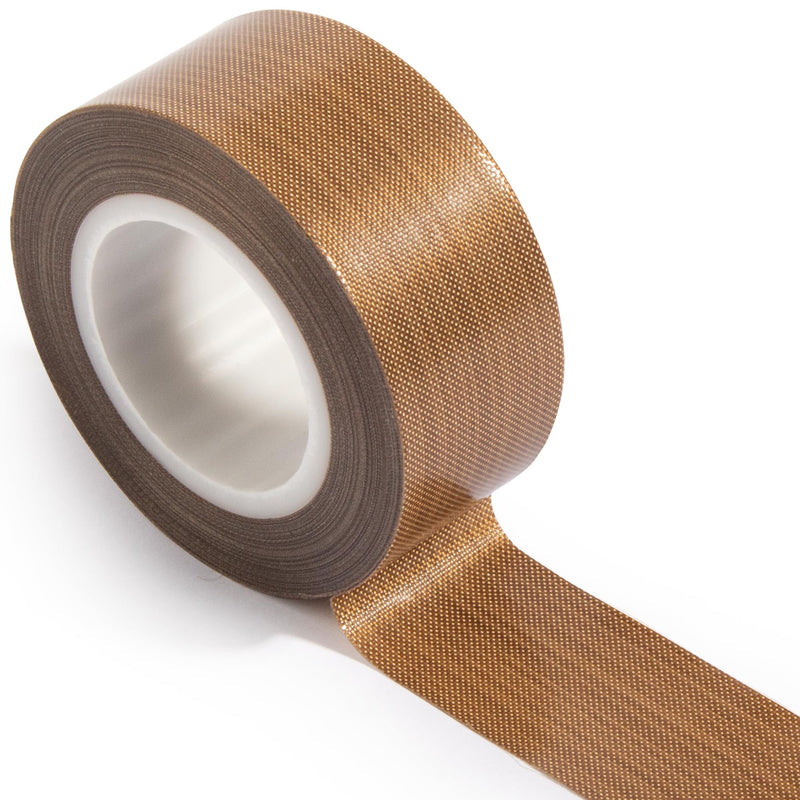 NEZUIBAN Teflon Tape, 1" x 33ft x 0.18mm High Temperature PTFE Coated Fiberglass Adhesive Tape 1 inch x 33 Feet