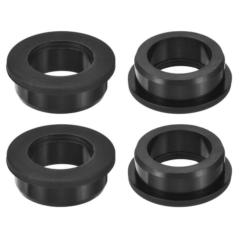 uxcell 4Pcs Rubber Grommets 1-1/2"(38mm) Drill Hole, 1-1/8"(28mm) ID Hole Top Hat Grommet Black Silicone Rubber Hole Plug Gasket for Wiring, Automotive 1-1/8"ID, 1-1/2"DH 4