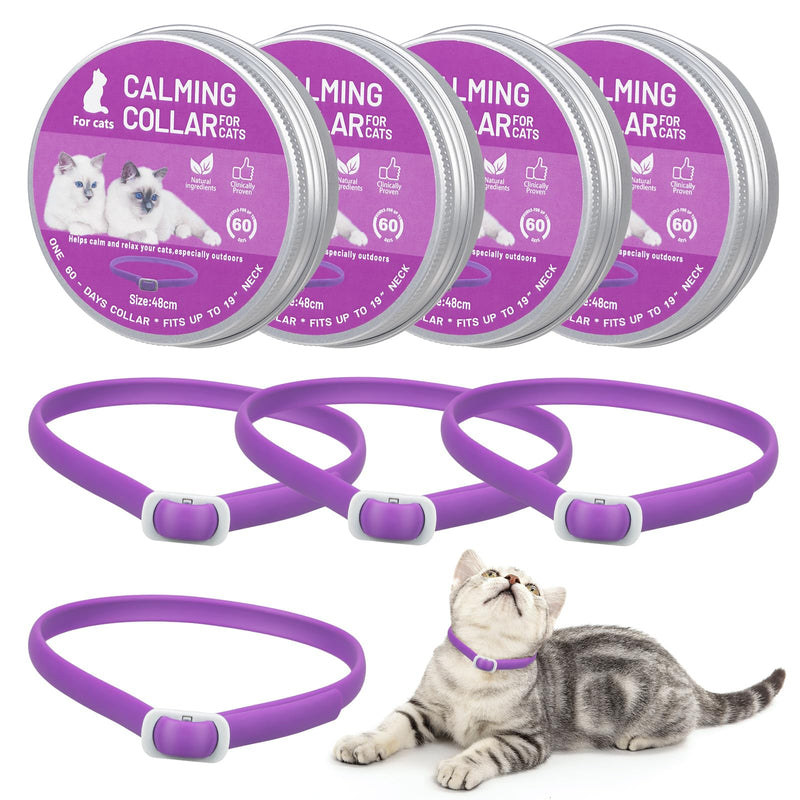 Cat Calming Collar for Cats, Adjustable Efficient Relieve Reduce Anxiety Cat Collars for Pets with 60 Days Long Calming Effect for Small, Medium and Large Cats - PawsPlanet Australia