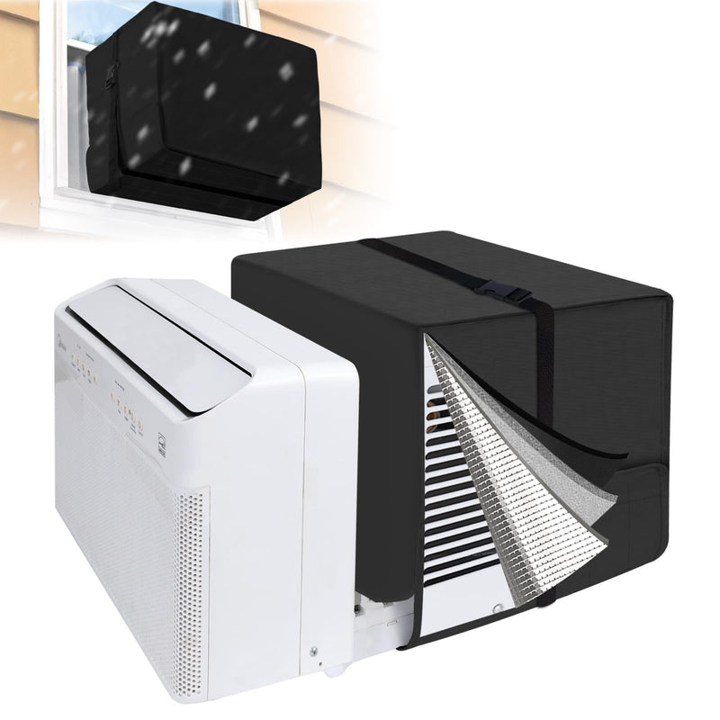 Air Conditioner Covers for Outside fit for Midea U Shaped Unit, Black