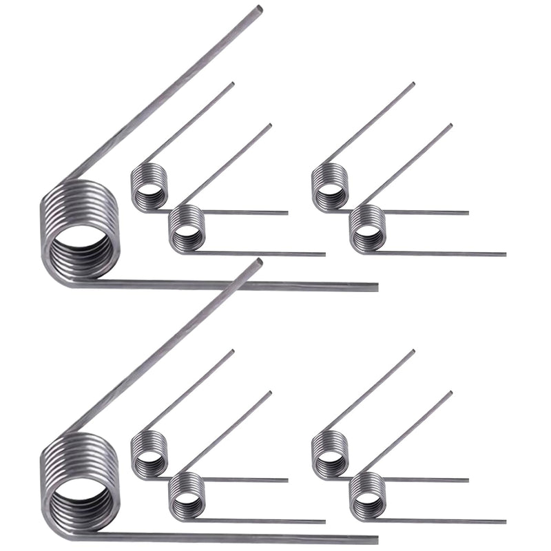 10 PCS Stainless Steel Spring, Mechanical Torsion Spring, 0.5mm Wire Diameter, 4.5mm OD, 9 Laps, 60° Deflection Torsional Spring for Tools Maintenance 0.5mm x 4.5mm x 60 Degrees 9laps