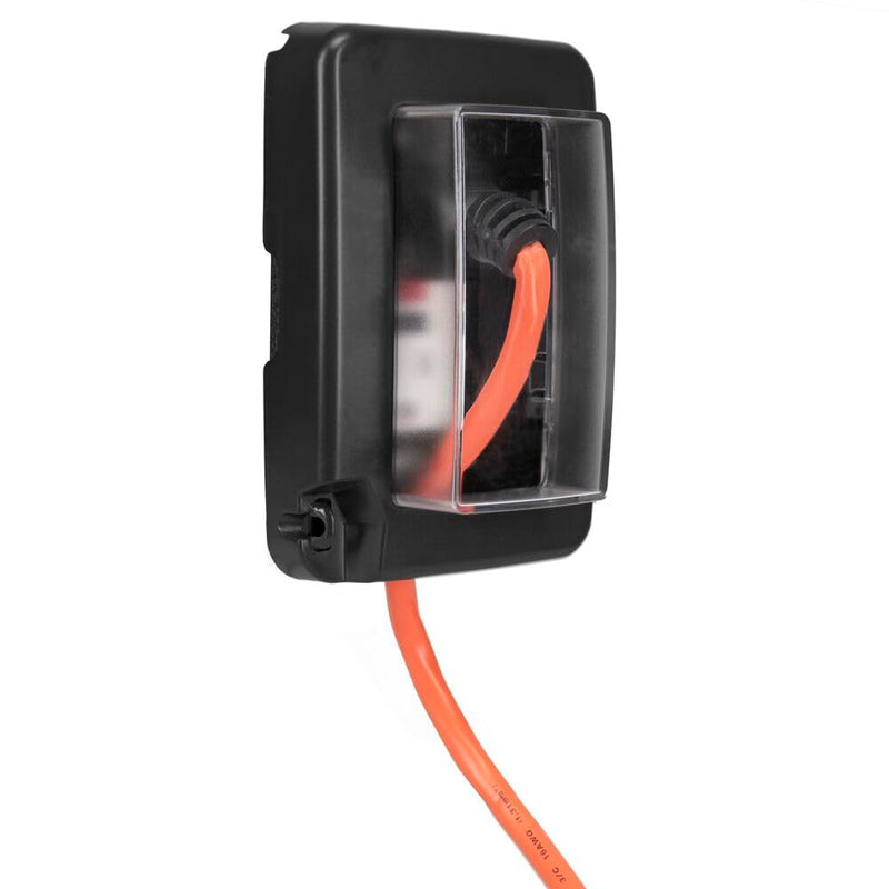 Intermatic WP6000BL Low-Profile In-Use Weatherproof Cover, Black - Durable Outdoor Outlet Protection | Expandable Design | Easy Installation
