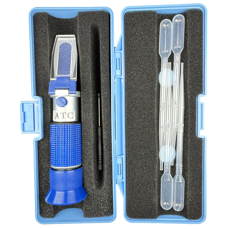 5-in-1 DEF Antifreeze Refractometer with ATC,Coolant Tester - Ideal for Automotive, DIY, and Industrial Use, Freezing Point Meter,Battery Acid Hydrometer,Automotive Urea