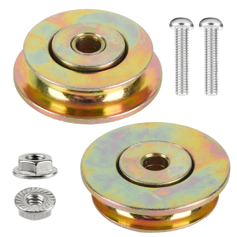 (2 Pcs) Tapco Pro Cut Off Flange Track Bearing Kit Compatible with Tapco Pro & max Siding Brake, 12334 Rollers, 12364 Screws, 10094 Lock Nuts, Tapco Brake Parts 2