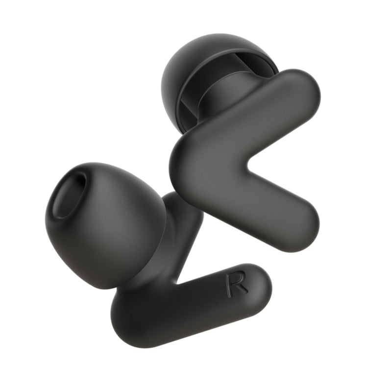Alpine Silence Earplugs for Sleep, Focus & Travel - V-Shape Snug Fit & Soft Oval Tips – 4 Sizes XS/S/M/L - Comfortable, Reusable Hearing Protection - 22dB – Black