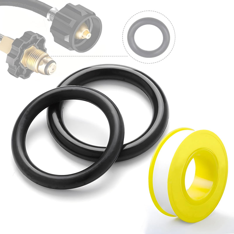 20 PCS Propane Tank O-Ring with 1PCS Thread Sealing Tape for Soft Nose Propane Tank Cylinder,Propane Tank Seal Gasket O-Ring for Propane Tank Cylinder POL Adapter Fitting, Connectors, Valves