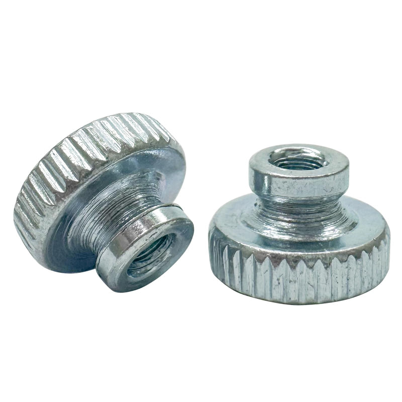 30Pcs Knurled Thumb Nuts,M3 High Head Through Hole Round Knurled Thumb,Carbon Steel Galvanized Round Knobs Fastener for 3D Printer Parts,Machine Tools M3