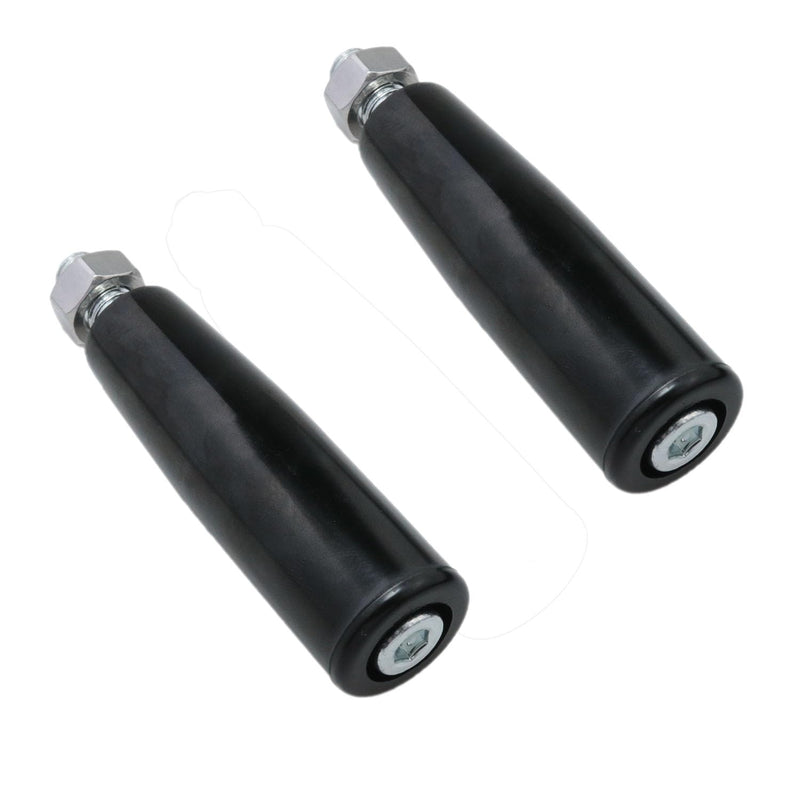 yukata Revolving Handle Lathe Hand Handle Boat Winch Handle Trailer Jack Handle Crank Handle M10 Threaded Handle Grips with Nut 2PCS