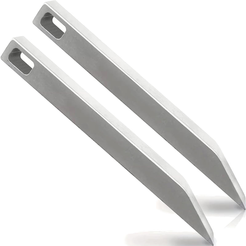 EDC Titanium Pry Bar 2 Pack - Heavy Duty Mini Keychain Prybar - Mighty Miniature Portable Multitool, Screwdriver, Bottle Opener, & Box Opener