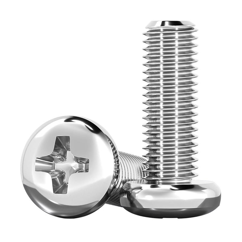 binifiMux 6#-32 x 3/16" Machine Screws, Phillips Pan Head, 100 Pack 6#-32 * 3/16" 100pcs