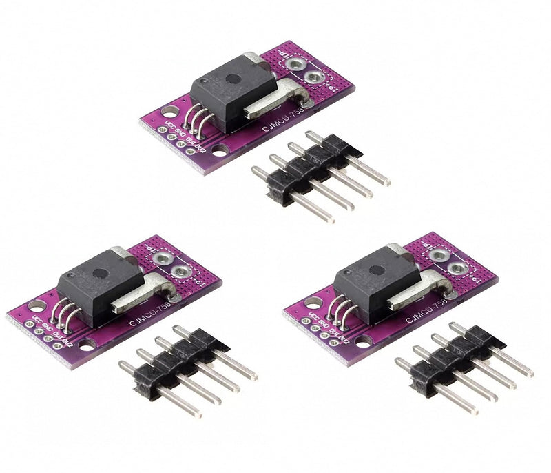 3pcs ACS758 ACS758LCB-050B-PFF-T Linear Hall Current Sensor Module ACS758LCB Current Module