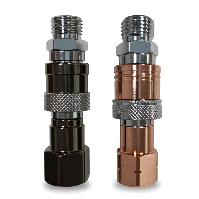 Upgraded Oxy Acetylene Quick Connects,Quick Connect Hose Fittings,Cutting Torch Hose Quick Connect Sets,Fit for 9/16"-18 B Fittings, Max 29 PSI for Fuel Gas and 145 PSI for Oxygen