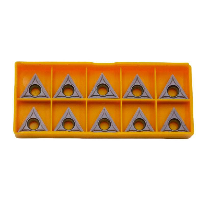 10PCS TCMT32.51 TCMT16T304 Hard Alloy Blade Processing Steel Parts, Stainless Steel, High Temperature Alloy 10pcs TCMT32.51 TCMT16T304 grey
