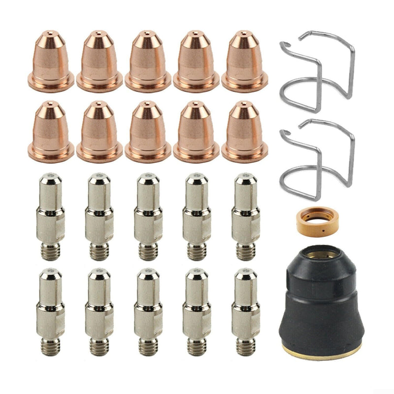 Plasma Cutter Parts, Electrode Tips Cups Consumables For Chicago Electric 95136 24pcs