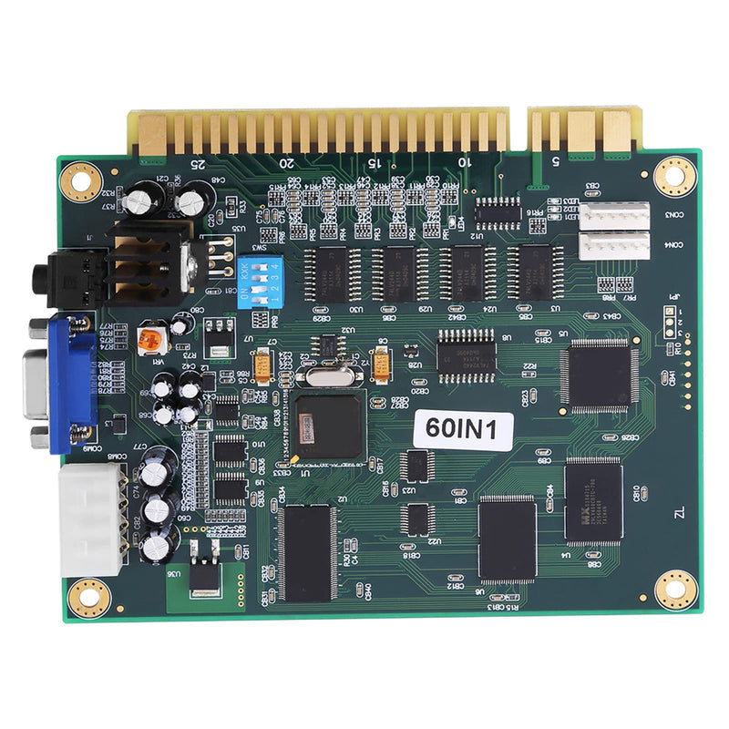 KIMISS 60 in 1 Multicade PCB Board for Game Machine CGA/VGA Output Classic Multicade Board Game Parts PCB Board