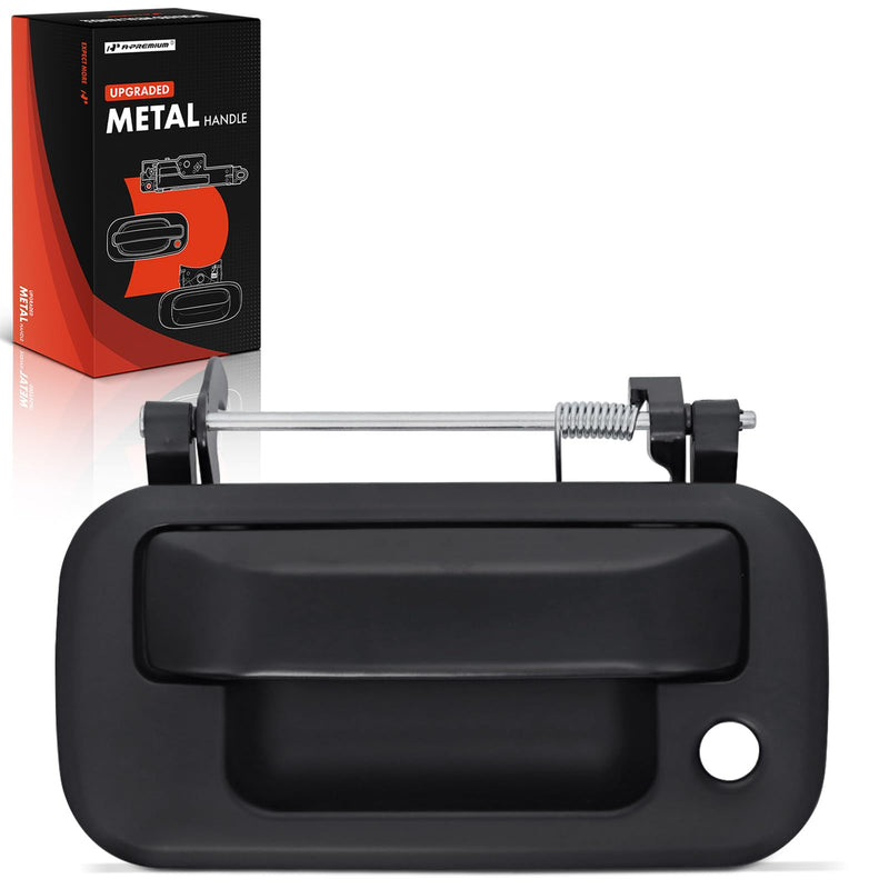 A-Premium Upgraded Metal Tailgate Handle Liftgate Latch Handle with Keyhole Compatible with Ford F-150 F150 2004-2014, F-150 Heritage 2004, Lobo 2004-2015, Primed Black, Replace# 7L3Z-9943400-BAPTM