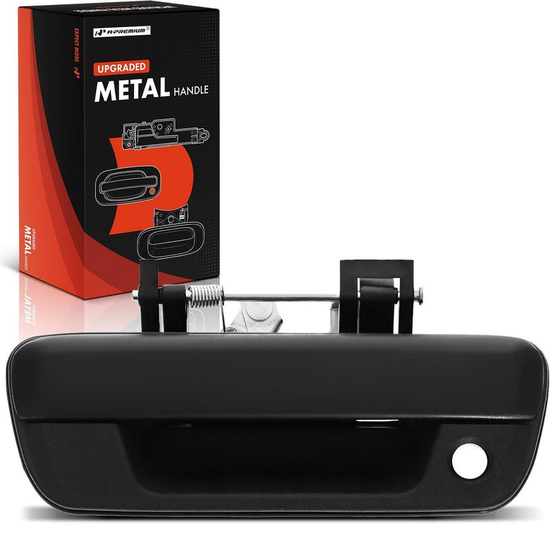 A-Premium - Upgraded Metal Tailgate Handle - Compatible with 2004-2012 Chevrolet Colorado & GMC Canyon & Isuzu i-280 i-290 i-350 i-370 - Textured Black Latch Handle, w/Keyhole