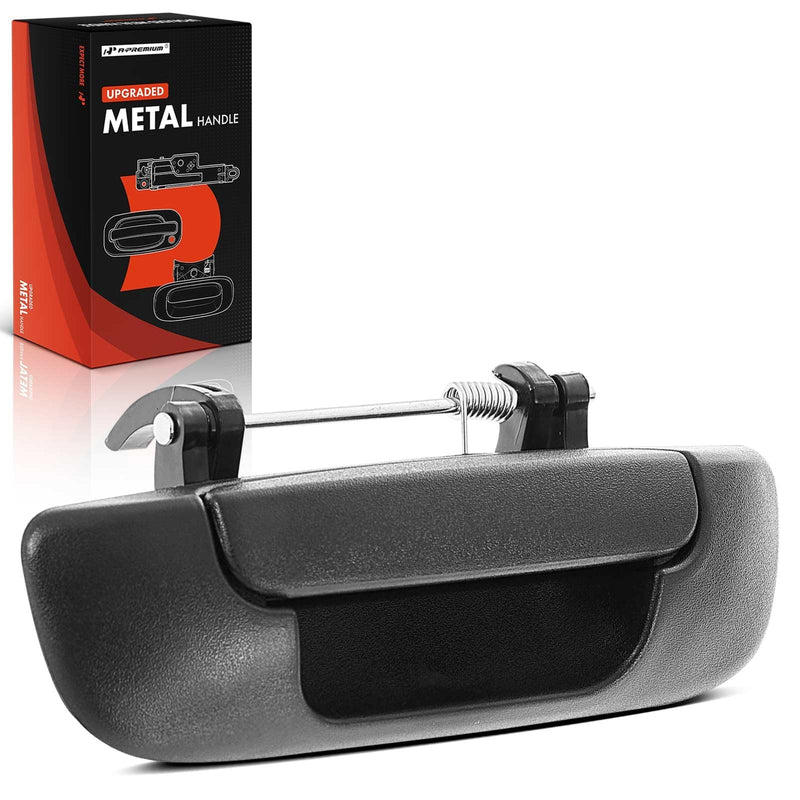 A-Premium Upgraded Metal Tailgate Handle Compatible with 2002-2008 Dodge Ram 1500 & 2003-2009 Ram 2500 Ram 3500 - Textured Black Latch Handle, Replace# 55276237AA