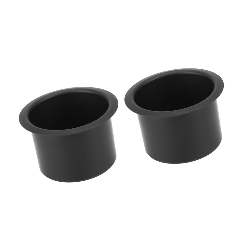 2pcs Aluminum Alloy Bottle Cup Drink Holder Insert Replacement Black for Marine Boats RVs Auto Replacement Parts