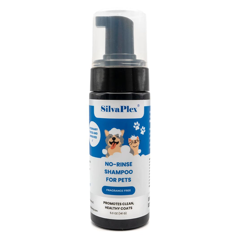 No Rinse Deodorizing Dry Pet Shampoo Plus Conditioner Foam for Dogs and Cats, Waterless Cleanse Enhanced with AG21 Chitosan-Silver Natural Coat Refresh, 5 Oz - PawsPlanet Australia