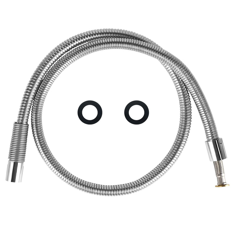 60” Commercial Pre-rinse Sprayer Hose Replacement Parts for Pre Rinse Faucet, Flexible Stainless Steel Dish Spray Hose for Restaurant Industrial Kitchen Faucets