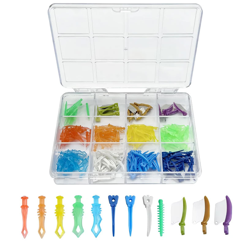 Dental Interdental Wedges Kit Adaptive Teeth Gap Wedge Tulwar/Diamond/Wedges Knife for Dental Tooth Restoration Material (Wedges MIix Kit) Wedges MIix Kit