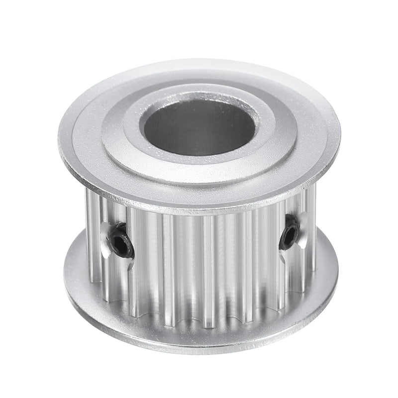 uxcell 5M-18T-1/2B Timing Belt Pulley 1/2" Bore, 18 Teeth Aluminum Alloy Synchronous Wheel, Pitch 5mm Tooth for 15mm Width Belt