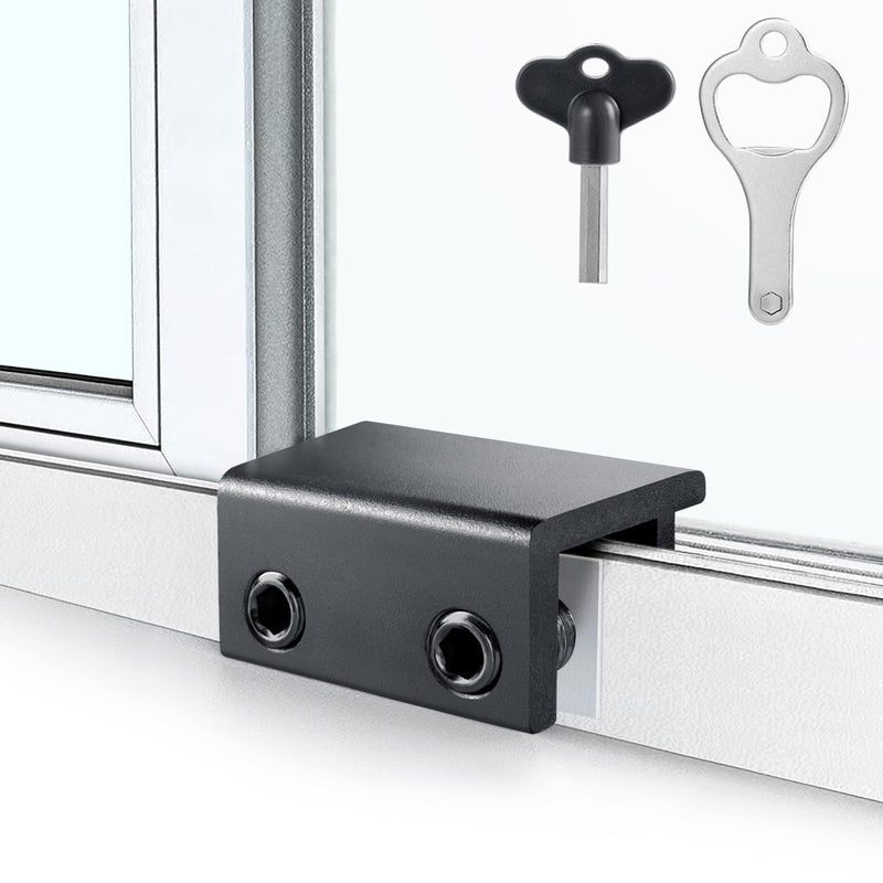 Window Locks (4 Sets), Window Locks for Up and Down Windows, Sliding Window Locks, Window Locks for Horizontal Sliding Windows, Child Proof Window Locks Security, Adjustable Window Stoppers (Black) Black 4 Sets - NewNest Australia