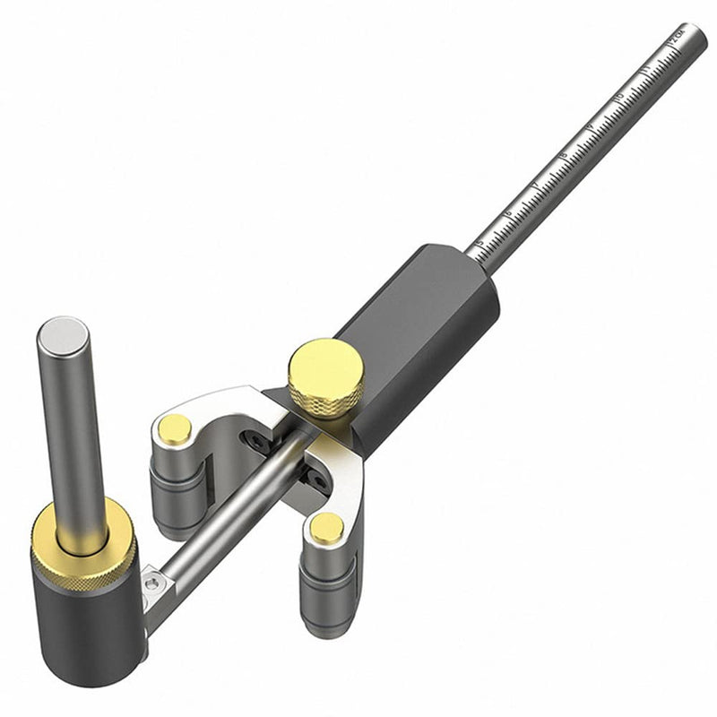 Weytoll Woodworking Linear Arc Dual-purpose Scriber Ruler Parallel Line Drawing Tool Measuring Gauge DIY Multifunctional Woodworking Scribe Tools