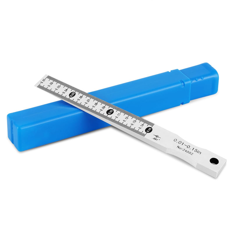 YUCHENGTECH Taper Gage Inches 0.01"- 0.15" Wedge Feeler Gauge Gap Gauge Feeler Gap Hole Measure Tool Graduation 0.001" Inch Unit